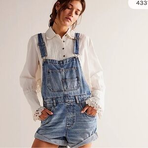 FreePeople Short Overalls